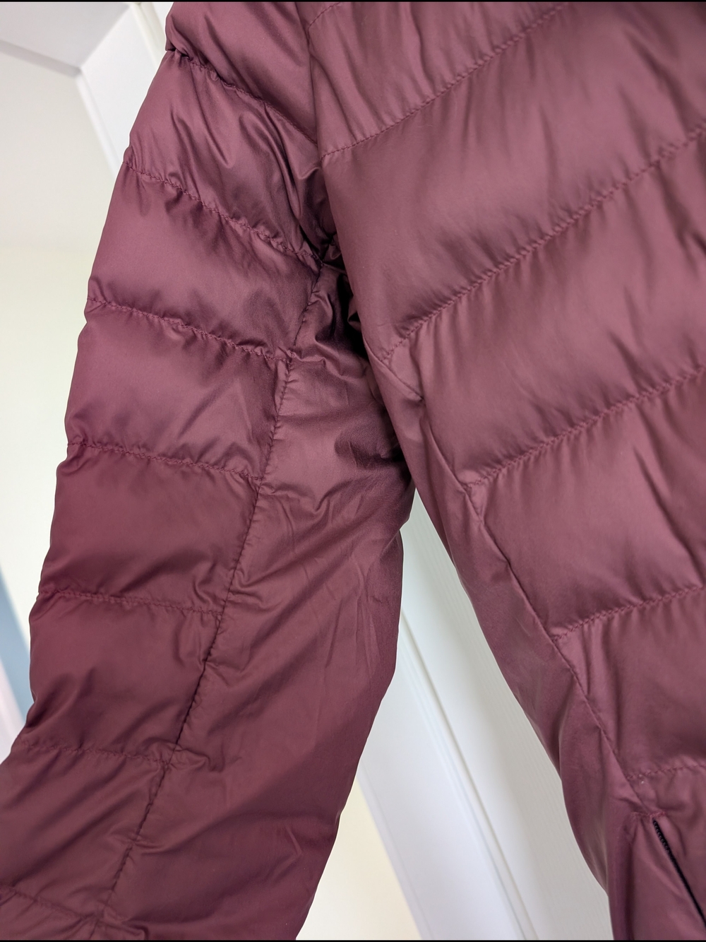 Salomon Long Quilted Puffer Coat - Mauve - Picture 4 of 9